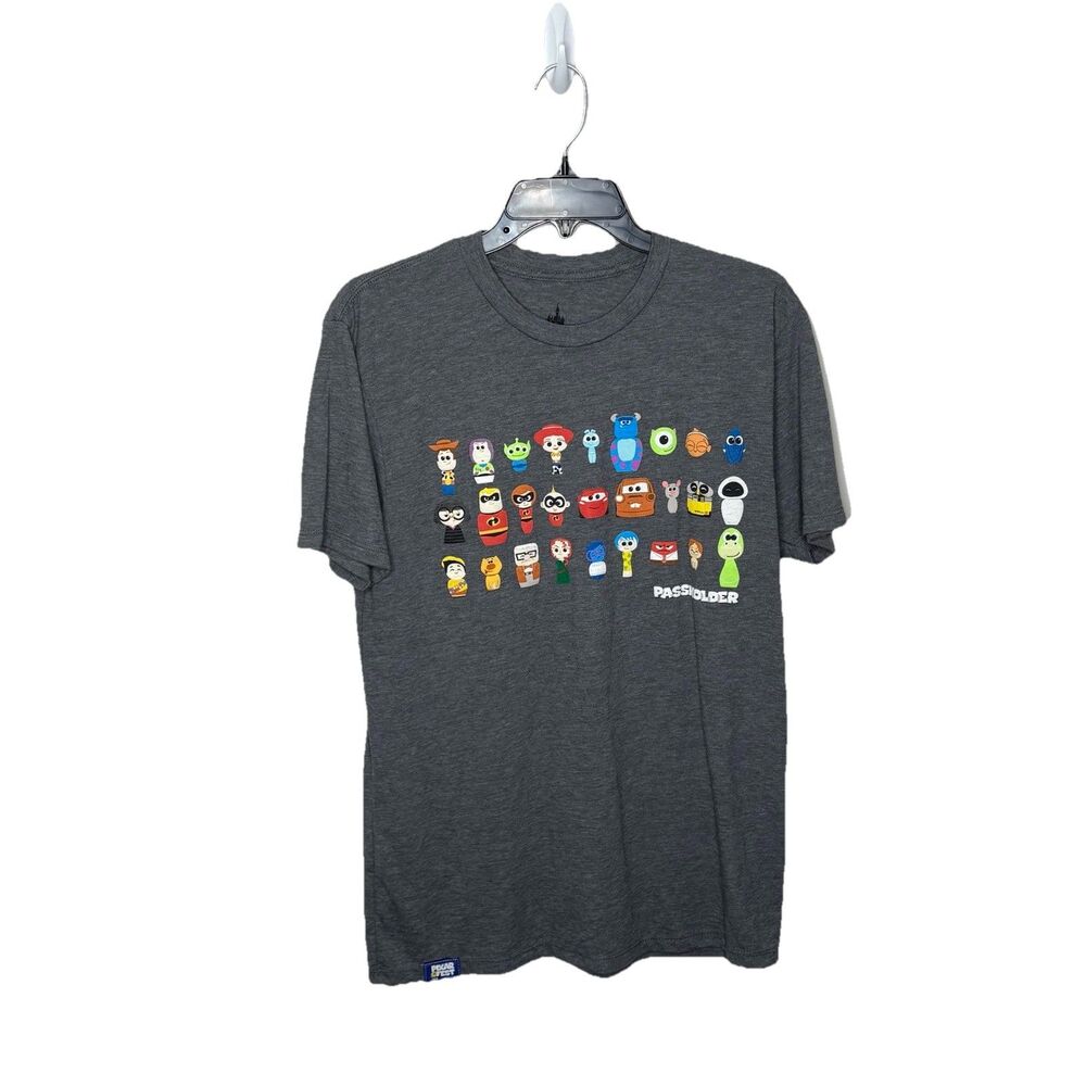 Disneyland Disney Gray Annual Passholder Pixar Fest Exclusive T Shirt Medium